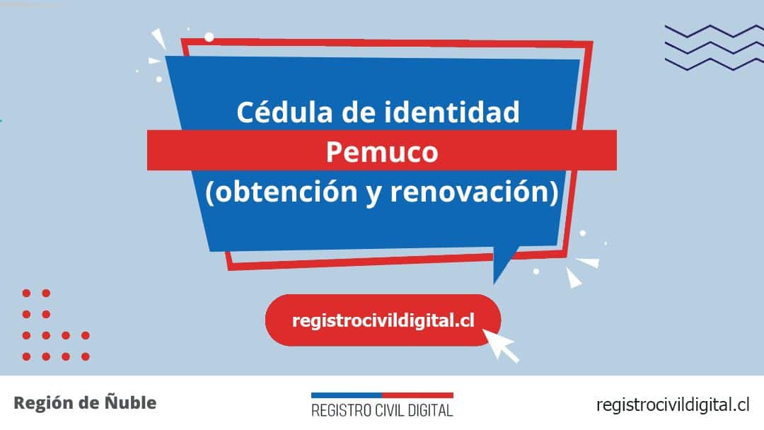 Cédula de identidad en pemuco (obtención y renovación) 1 Encuentra toda información de la oficina del registro civil de pemuco horario, dirección, teléfono pedir hora