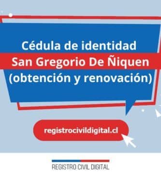 Cedula de identidad para chilenos en nuble san gregorio de niquen