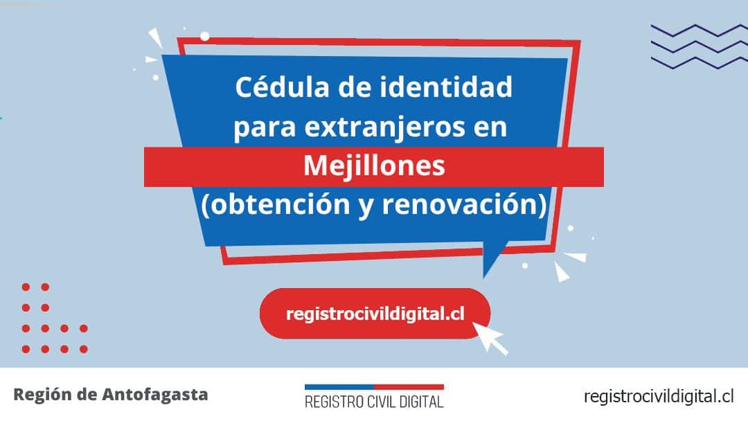 Cédula de identidad para extranjeros en mejillones 1 Encuentra toda información de la oficina del registro civil de mejillones horario, dirección, teléfono pedir hora