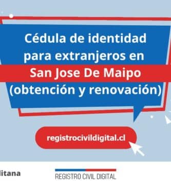 Cedula de identidad para extranjeros en metropolitana san jose de maipo