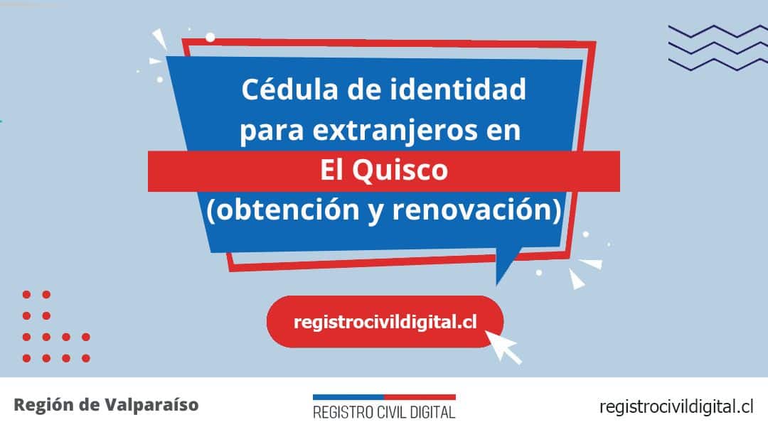 Cédula de identidad para extranjeros en el quisco 1 Encuentra toda información de la oficina del registro civil de el quisco horario, dirección, teléfono pedir hora