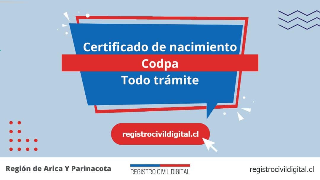 Encuentra toda información de la oficina del registro civil de codpa horario, dirección, teléfono pedir hora