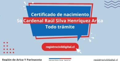 Certificado de nacimiento en so cardenal raul silva henriquez arica (todo trámite) 7 Certificado nacimiento todo tramite en arica y parinacota so cardenal raul silva henriquez arica