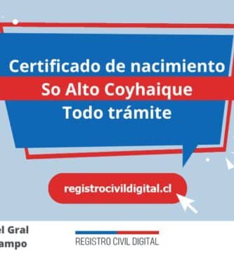 Certificado de nacimiento en so alto coyhaique (todo trámite) 2 Certificado nacimiento todo tramite en aysen del gral carlos ibanez del campo so alto coyhaique