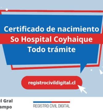 Certificado nacimiento todo tramite en aysen del gral carlos ibanez del campo so hospital coyhaique