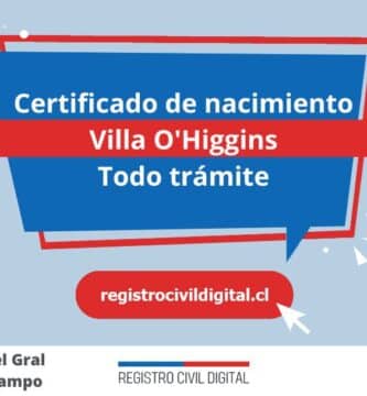 Certificado de nacimiento en villa o'higgins (todo trámite) 2 Certificado nacimiento todo tramite en aysen del gral carlos ibanez del campo villa ohiggins
