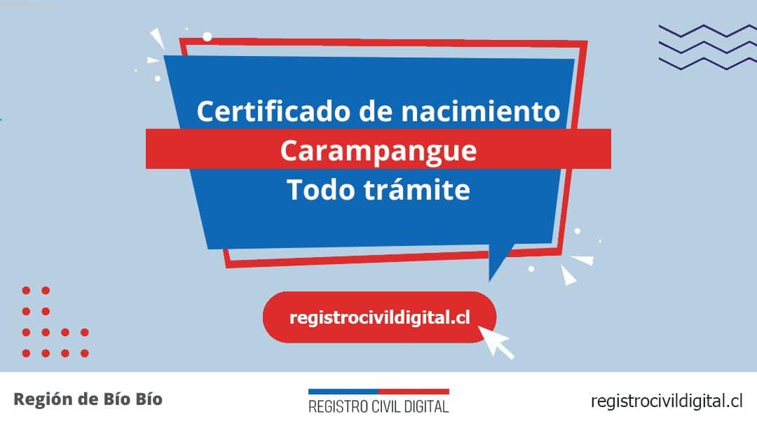Certificado de nacimiento en carampangue (todo trámite) 1 Encuentra toda información de la oficina del registro civil de carampangue horario, dirección, teléfono pedir hora
