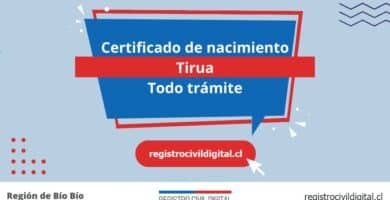 Certificado nacimiento todo tramite en biobio tirua