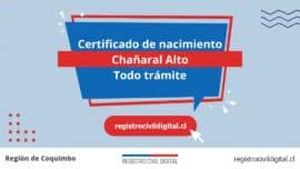 Certificado nacimiento todo tramite en coquimbo chanaral alto