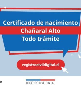 Certificado nacimiento todo tramite en coquimbo chanaral alto