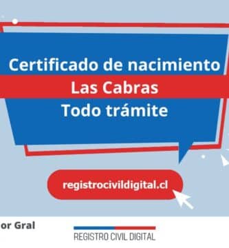 Certificado nacimiento todo tramite en libertador gral bernardo ohiggins las cabras