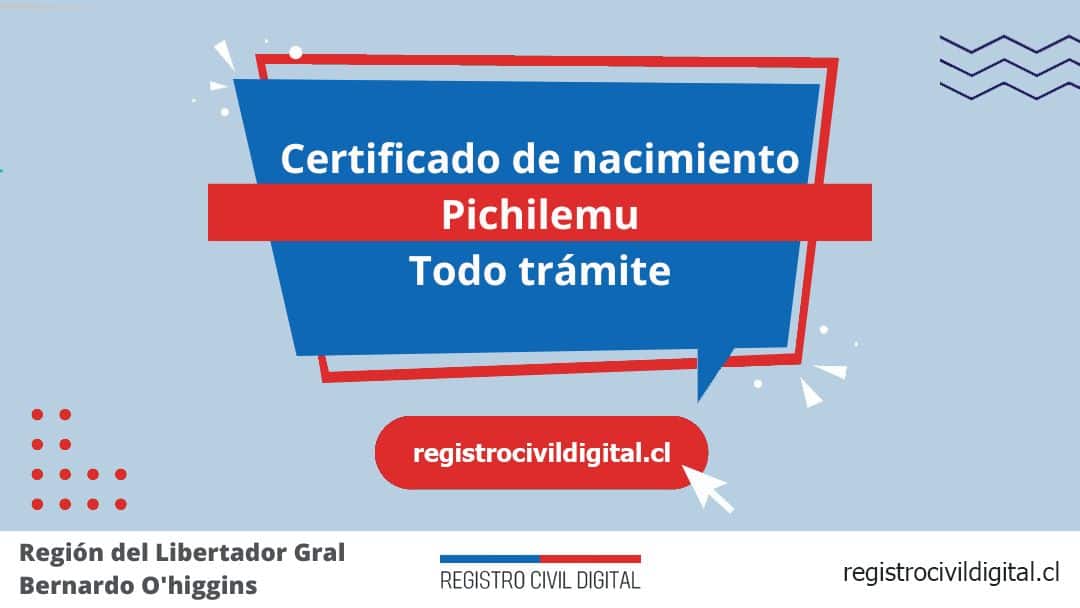 Certificado de nacimiento en pichilemu (todo trámite) 1 Encuentra toda información de la oficina del registro civil de pichilemu horario, dirección, teléfono pedir hora