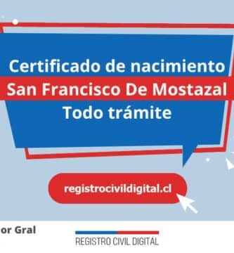 Certificado de nacimiento en san francisco de mostazal (todo trámite) 3 Certificado nacimiento todo tramite en libertador gral bernardo ohiggins san francisco de mostazal