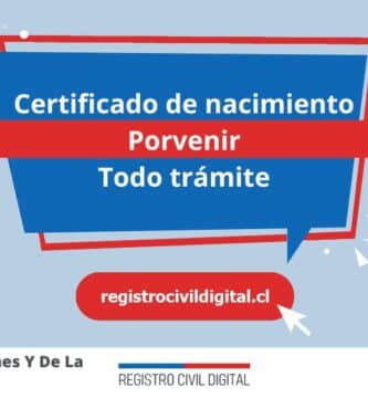 Certificado nacimiento todo tramite en magallanes y de la antartica chilena porvenir