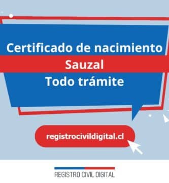 Certificado nacimiento todo tramite en maule sauzal