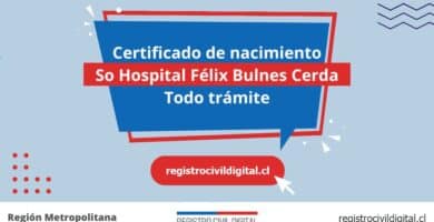 Certificado de nacimiento en so hospital felix bulnes cerda (todo trámite) 4 Certificado nacimiento todo tramite en metropolitana so hospital felix bulnes cerda