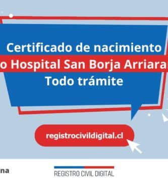 Certificado de nacimiento en so hospital san borja arriaran (todo trámite) 1 Certificado nacimiento todo tramite en metropolitana so hospital san borja arriaran