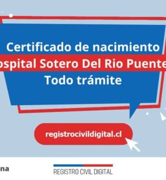 Certificado nacimiento todo tramite en metropolitana so hospital sotero del rio puente alto