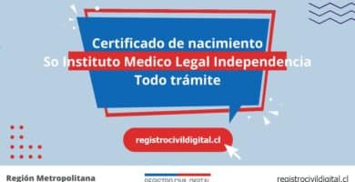 Certificado de nacimiento en so instituto medico legal independencia (todo trámite) 4 Certificado nacimiento todo tramite en metropolitana so instituto medico legal independencia