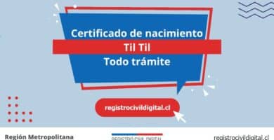 Certificado nacimiento todo tramite en metropolitana til til