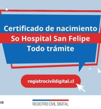 Certificado de nacimiento en so hospital san felipe (todo trámite) 3 Certificado nacimiento todo tramite en valparaiso so hospital san felipe
