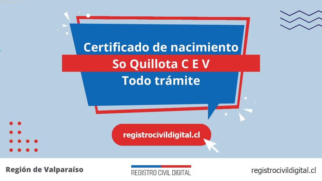 Encuentra toda información de la oficina del registro civil de so quillota (c. E. V) horario, dirección, teléfono pedir hora