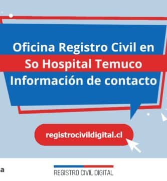 Oficina del registro civil en so hospital temuco, araucania 1 Oficina registro civil en araucania so hospital temuco