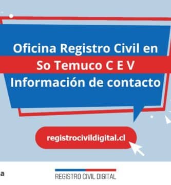 Oficina registro civil en araucania so temuco c e v
