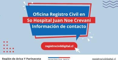 Oficina del registro civil en so hospital juan noe crevani, arica y parinacota 10 Oficina registro civil en arica y parinacota so hospital juan noe crevani