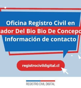 Oficina registro civil en biobio mirador del bio bio de concepcion