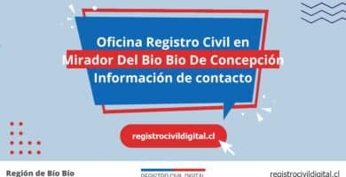 Oficina registro civil en biobio mirador del bio bio de concepcion