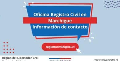 Oficina registro civil en libertador gral bernardo ohiggins marchigue