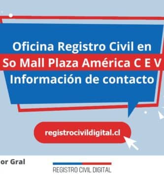 Oficina del registro civil en so mall plaza america c e v, libertador gral bernardo o'higgins 3 Oficina registro civil en libertador gral bernardo ohiggins so mall plaza america c e v