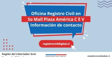 Oficina del registro civil en so mall plaza america c e v, libertador gral bernardo o'higgins 10 Oficina registro civil en libertador gral bernardo ohiggins so mall plaza america c e v
