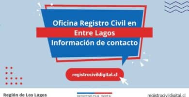 Oficina registro civil en los lagos entre lagos