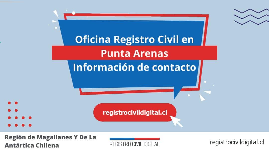 Oficina del registro civil en punta arenas, magallanes y de la antártica chilena 1 Encuentra toda información de la oficina del registro civil de punta arenas horario, dirección, teléfono pedir hora