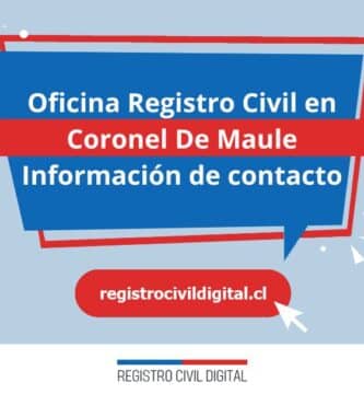 Oficina registro civil en maule coronel de maule