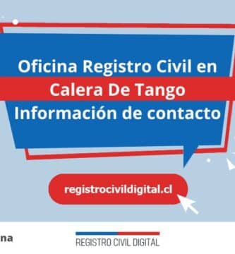 Oficina registro civil en metropolitana calera de tango