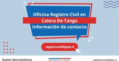 Oficina registro civil en metropolitana calera de tango