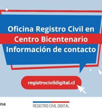Oficina del registro civil en centro bicentenario, metropolitana 3 Oficina registro civil en metropolitana centro bicentenario