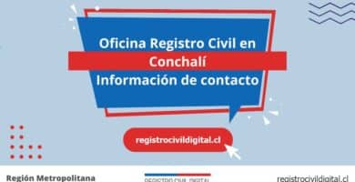 Oficina del registro civil en conchali, metropolitana 4 Oficina registro civil en metropolitana conchali
