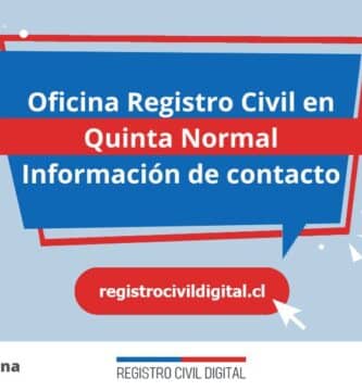 Oficina registro civil en metropolitana quinta normal