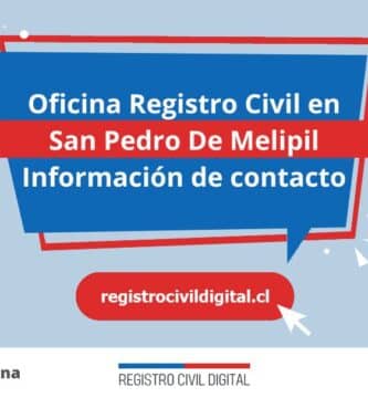 Oficina registro civil en metropolitana san pedro de melipil