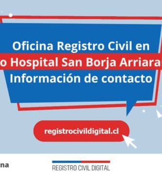 Oficina del registro civil en so hospital san borja arriaran, metropolitana 2 Oficina registro civil en metropolitana so hospital san borja arriaran