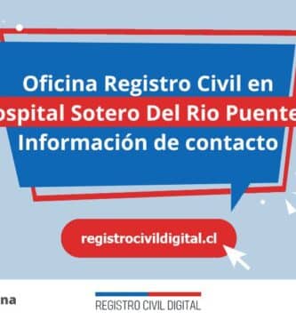 Oficina del registro civil en so hospital sotero del rio puente alto, metropolitana 3 Oficina registro civil en metropolitana so hospital sotero del rio puente alto