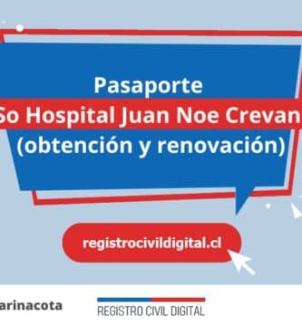 Pasaporte en so hospital juan noe crevani (obtención y renovación) 1 Sacar pasaporte en arica y parinacota so hospital juan noe crevani