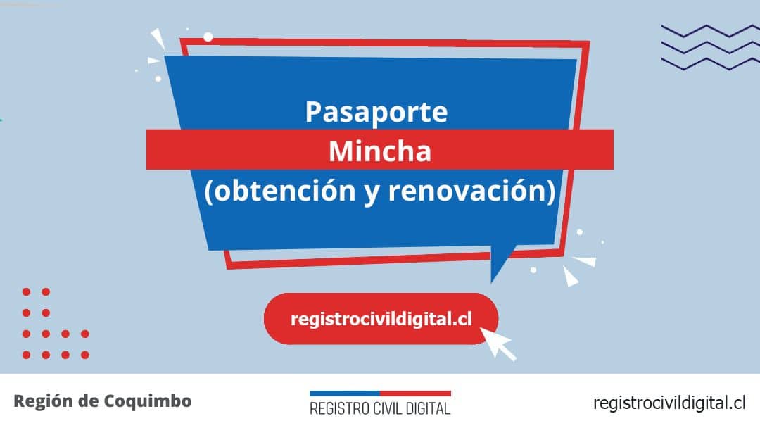 Pasaporte en mincha (obtención y renovación) 1 Encuentra toda información de la oficina del registro civil de mincha horario, dirección, teléfono pedir hora