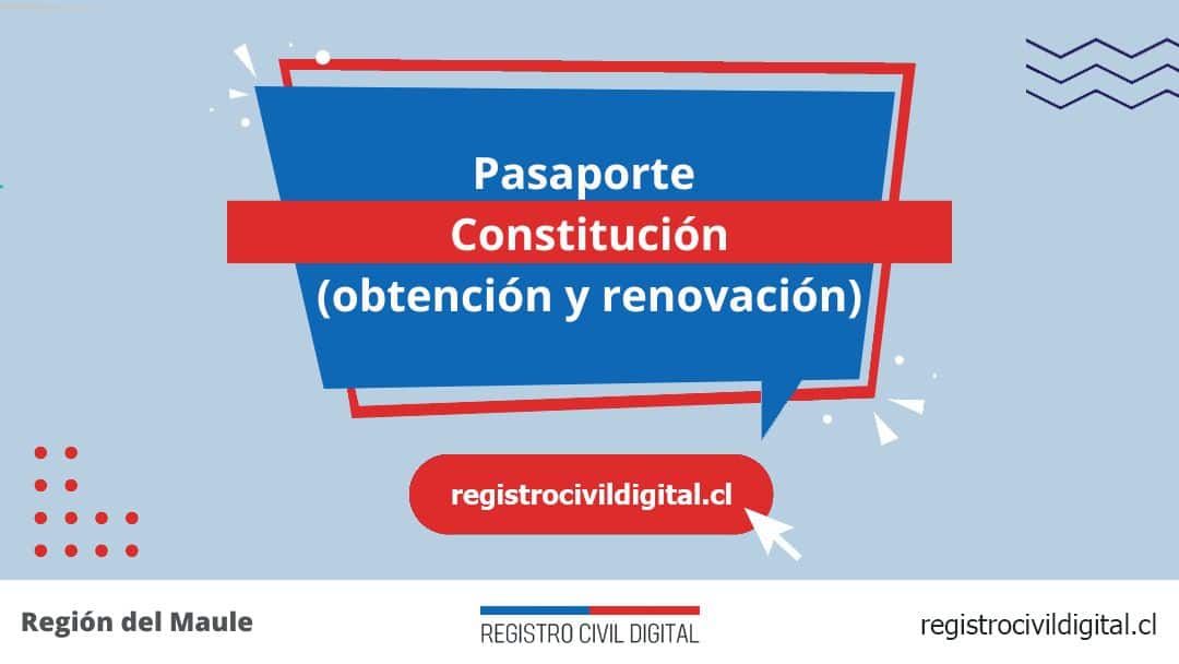 Pasaporte en constitucion (obtención y renovación) 1 Encuentra toda información de la oficina del registro civil de constitución horario, dirección, teléfono pedir hora