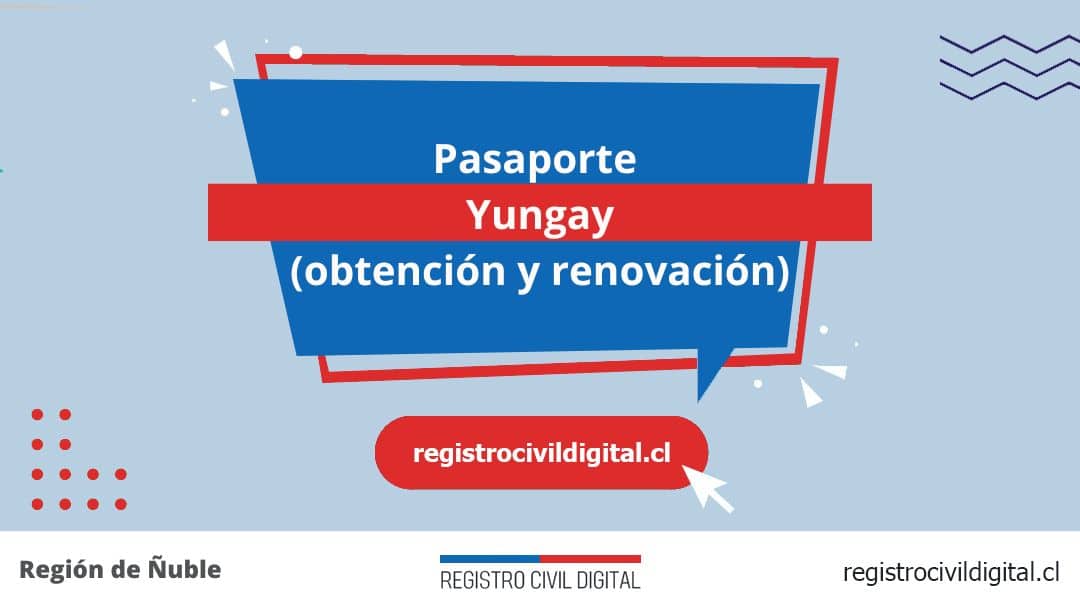 Pasaporte en yungay (obtención y renovación) 1 Encuentra toda información de la oficina del registro civil de yungay horario, dirección, teléfono pedir hora